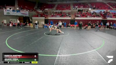 120 lbs Semis (4 Team) - Maritza Martinez, Burleson Centennial vs Genesis Cerda, Amarillo Palo Duro