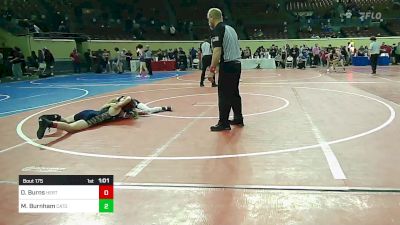 101 lbs Round Of 16 - Owen Burns, Heritage Hall vs Mason Mayday Burnham, Catoosa Wrestling