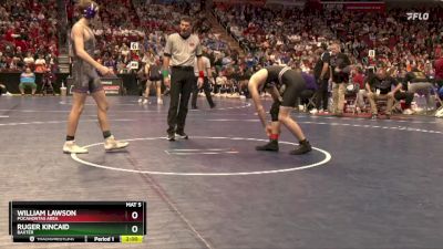 1A-150 lbs Champ. Round 1 - Ruger Kincaid, Baxter vs William Lawson, Pocahontas Area