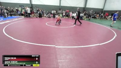 54-59 lbs Quarterfinal - Teyah Silva, NWWC vs Samai Soeum, Bethel AllStars Wrestling Club