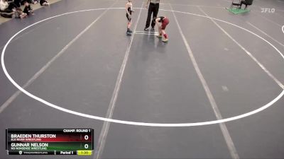 Champ. Round 1 - Braeden Thurston, Elk River Wrestling vs Gunnar Nelson, No Nonsense Wrestling