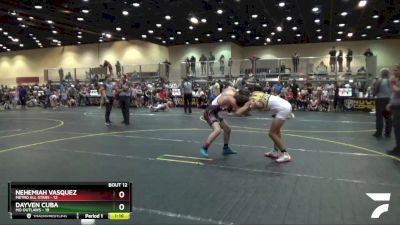 140 lbs Finals (8 Team) - Dayven Cuba, MO Outlaws vs Nehemiah Vasquez, Metro All Stars