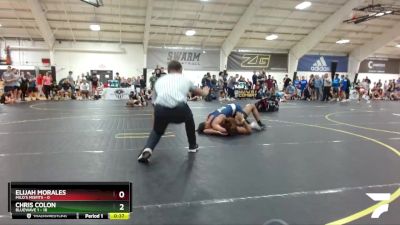 130 lbs Round 1 (6 Team) - Elijah Morales, MILO`s Misfits vs Chris Colon, BlueWave 1