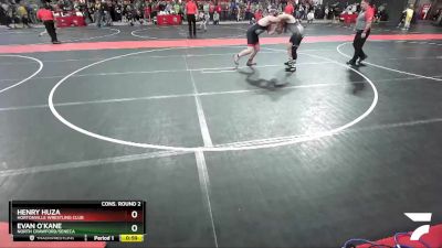 210 lbs Cons. Round 2 - Henry Huza, Hortonville Wrestling Club vs Evan O`Kane, North Crawford/Seneca