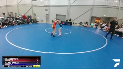 106 lbs Round 4 (6 Team) - Killian Evans, Missouri vs Isabel Kaplan, Indiana