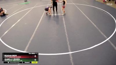 Round 3 - Isabella Jensen, Apple Valley Wrestling Club vs Reagan Beer, Summit Wrestling Academy