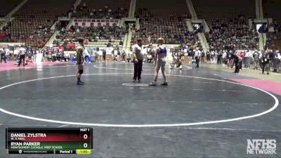 160 lbs Cons. Semi - Daniel Zylstra, W. S. Neal vs RYAN PARKER, Montgomery Catholic Prep School