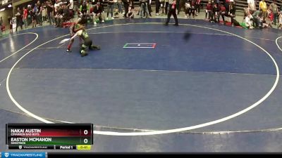 53 lbs Quarterfinal - Easton McMahon, Shootbox vs Nakai Austin, Cimarron Bad Boys