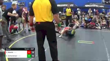 101 lbs Finals (8 Team) - Conner Schoneman, The Funky Singlets vs Finnegan Meade, Backyard Brawlers