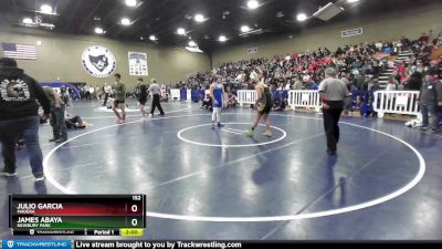 152 lbs Champ. Round 2 - Julio Garcia, Madera vs James Abaya, Newbury Park