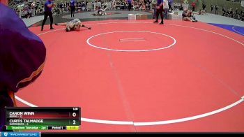 128 lbs Placement (4 Team) - Curtis Talmadge, Harrisburg vs Canon Winn, Burns