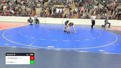 100 lbs Round Of 16 - Declan Schutter, Flowery Branch Jr Wrestling vs Preston Pas, Rockmart Takedown Club