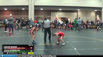 50 lbs Round 4 (6 Team) - Logan Sponseller, Elite Athletic Club vs Colton Hergies, Contenders Wrestling Academy Green