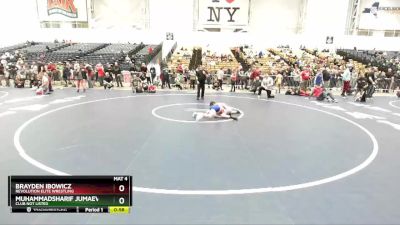 65 lbs Semifinal - Brayden Ibowicz, Revolution Elite Wrestling vs Muhammadsharif Jumaev, Club Not Listed