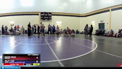 138 lbs Cons. Round 2 - David Cruz, Indiana vs Riley Cox, Perry Meridian Wrestling Club