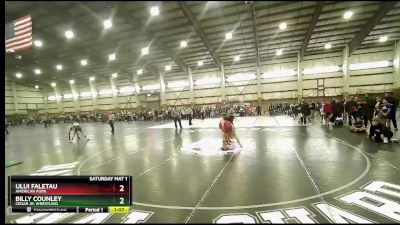 125 lbs Quarterfinal - Billy Counley, Cedar Jr. Wrestling vs Ului Faletau, American Fork