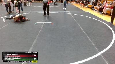 64/72 Round 1 - Nathan Markham, Bison Takedown vs Tanner James, Palmetto State Wrestling