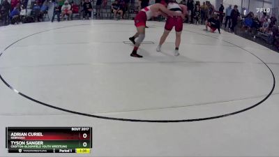 218 lbs Quarterfinal - Adrian Curiel, Nebraska vs Tyson Sanger, Crofton-Bloomfield Youth Wrestling