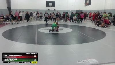 120 lbs Cons. Round 2 - William Cummings, Christian Brothers vs Jasper Lewis, Memphis Central