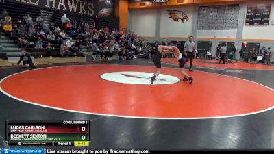 BN-8 lbs Cons. Round 1 - Beckett Sexton, Benton Community Wrestling Clu vs Lucas Carlson, Linn-Mar Wrestling Club