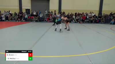 90 lbs Cons. Round 1 - Bodyn Molitor, Pursuit Wrestling Minnesota vs Brody Brown, Rum River Wrestling