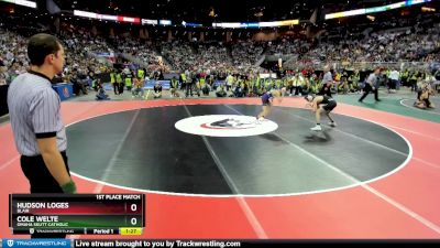 1st Place Match - Hudson Loges, Blair vs Cole Welte, Omaha Skutt Catholic