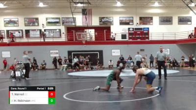 141 lbs Cons. Round 1 - Harold `Taylor` Robinson, Mount Olive vs Trey Weinell, Coker