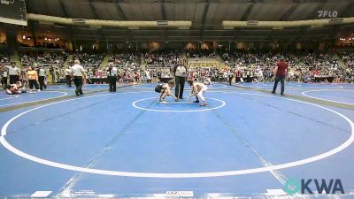 73 lbs 7th Place - Slade Davis, Clinton Youth Wrestling vs Cole Gallier, Verdigris Youth Wrestling