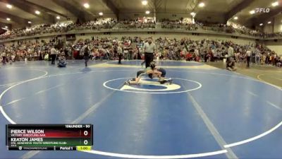 50 lbs Champ. Round 2 - Pierce Wilson, Victory Wrestling-AAA vs Keaton James, Ste. Genevieve Youth Wrestling Club-AAA