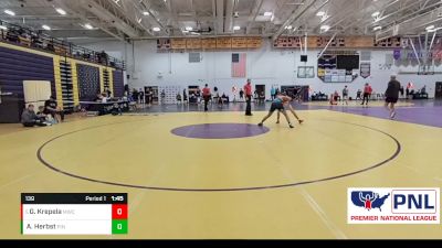 139 lbs Round 1 - Gatlin Krepela, MWC Wrestling Academy vs Austin Herbst, PINnacle Wrestling