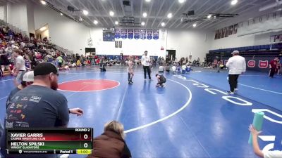 105 lbs Round 2 - Helton Spilski, Wright Gladiators vs Xavier Garris, Casper Wrestling Club