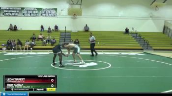 184 lbs Finals (2 Team) - Leon Tippett, Cuesta College vs Troy Garza, East Los Angeles College