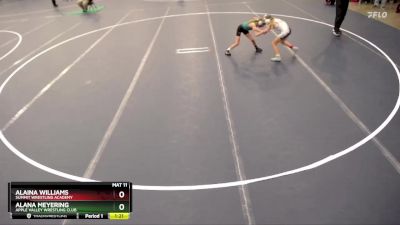 Round 3 - Alana Meyering, Apple Valley Wrestling Club vs Alaina Williams, Summit Wrestling Academy