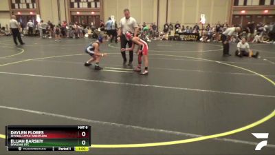 75 lbs Cons. Round 1 - Elijah Barskiy, Dragons RTC vs Daylen Flores, Smyrna Little Wrestlers