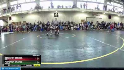 50 lbs Champ. Round 1 - Benjamin DeKock, BWC vs Maverick Graves, Indiana