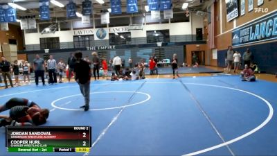 93-96 lbs Round 2 - Cooper Hurl, Charger Wrestling Club vs Jordan Sandoval, Sanderson Wrestling Academy