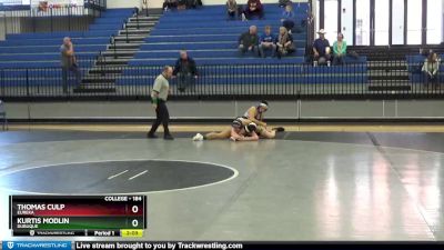 184 lbs Round 5 - Kurtis Modlin, Dubuque vs Thomas Culp, Eureka