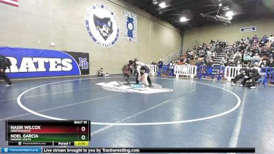 132 lbs Quarterfinal - Nasir Wilcox, Independence vs Noel Garcia, Madera South