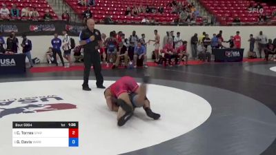 71 kg Cons 8 #2 - Claudio Torres, Spartan RTC FL vs Gavin Davis, Warrior Regional Training Center