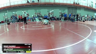 85 lbs Cons. Round 5 - Brady Ramirez, Contenders Wrestling Academy vs Nolan Culp, Central Indiana Academy Of Wrestling