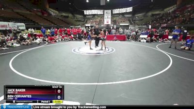 100 lbs Round 4 (16 Team) - Jack Baker, MDWA vs Ben Cervantes, CVWA