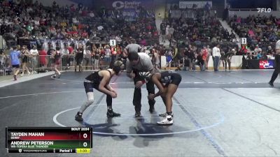 96 lbs Quarterfinal - Andrew Peterson, WR-Topeka Blue Thunder vs Tayden Mahan, Derby