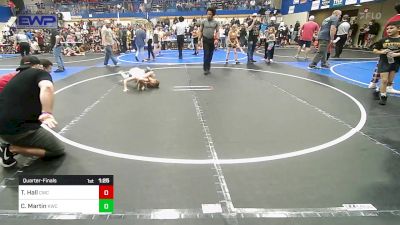 67 lbs Quarterfinal - Trenton Hall, Claremore Wrestling Club vs Camon Martin, Keystone Wrestling Club