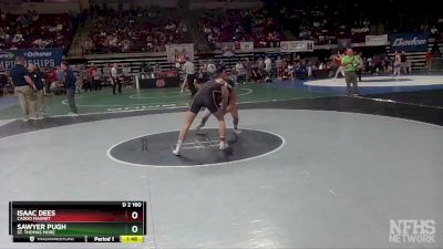 D 2 160 lbs Quarterfinal - Isaac Dees, Caddo Magnet vs Sawyer Pugh, St. Thomas More