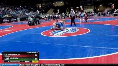 3A-138 lbs Cons. Round 2 - Lathan Spencer, Ringgold vs Luke Johnson, Bremen