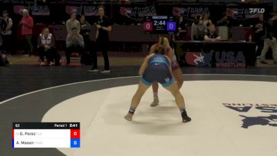 62 lbs Champ. Round 1 - Gabriella Perez, Florida vs Alioz Mason, The Factory Wrestling Club