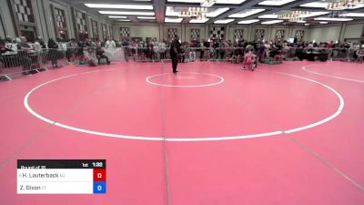 87 lbs Round Of 16 - Hayden Lauterback, Nj vs Zack Dixon, Ct