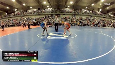 90 lbs Champ. Round 1 - Coy Crihfield, Repmo Wrestling Club-AA vs Ian Henderson, Owensville Kids Wrestling Club-AAA