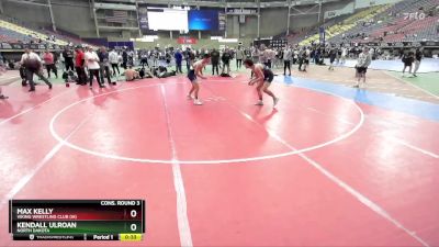 165 lbs Cons. Round 3 - Max Kelly, Viking Wrestling Club (IA) vs Kendall Ulroan, North Dakota