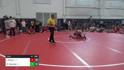 139 lbs Pools - Logan Brown, Ckwa vs Malachi Kapenga, 84 Athletes (VA)